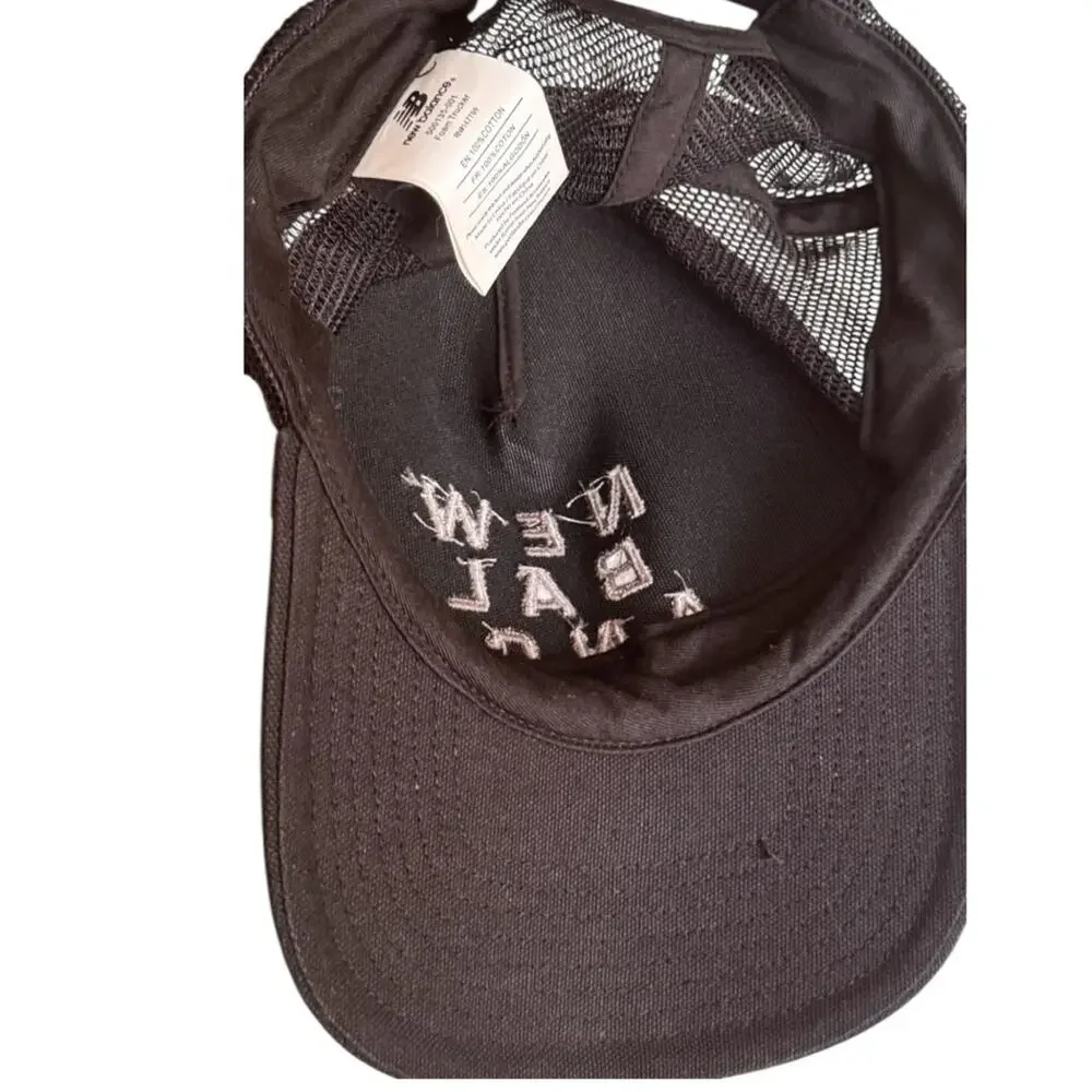 New Balance Logo Adjustable  Embroidered Athletic Trucker Hat One Size